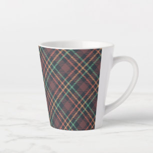 Tasse Latte Motif carreaux classique
