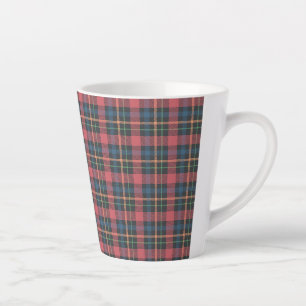 Tasse Latte Motif carreaux classique