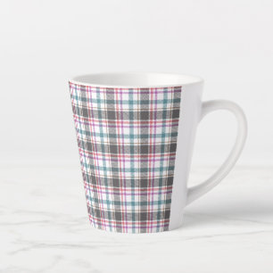 Tasse Latte Motif carreaux classique