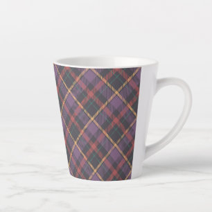 Tasse Latte Motif carreaux classique