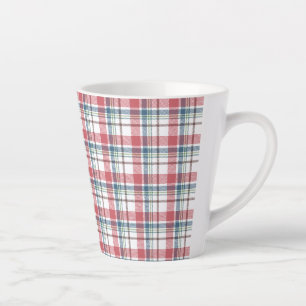 Tasse Latte Motif carreaux classique