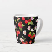 Tasse Latte Motif cerise 2 (Angle droit)