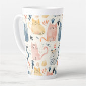 Tasse Latte Motif chaton pastel mignon (Angle gauche)
