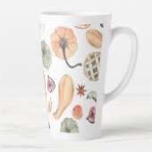 Tasse Latte Motif Citrouille couleur aquarelle | Vibes d'autom (Droite)