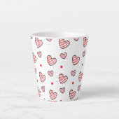 Tasse Latte Motif Cœurs 21 (Devant)