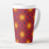 Tasse Latte Motif coloré abstrait (Angle droit)
