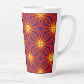 Tasse Latte Motif coloré abstrait (Droite)