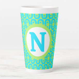 Tasse Latte motif coloré moderne