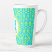 Tasse Latte motif coloré moderne (Droite)