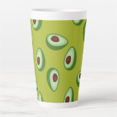 Tasse Latte motif d'aguacates (Devant)