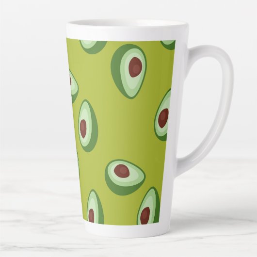 Tasse Latte motif d'aguacates (Droite)