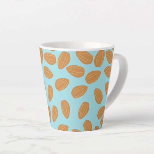 Tasse Latte Motif d'amandes (Angle droit)
