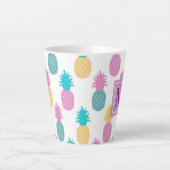 Tasse Latte Motif d'ananas (Devant)
