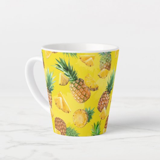 Tasse Latte Motif d'ananas 7 (Angle gauche)
