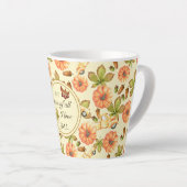 Tasse Latte Motif d'automne Vintage aquarelle (Angle droit)