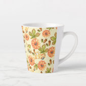 Tasse Latte Motif d'automne Vintage aquarelle (Droite)