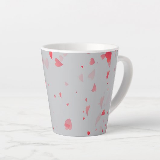 Tasse Latte Motif de coeur 37 (Angle droit)