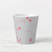 Tasse Latte Motif de coeur 37 (Devant)