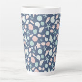 Tasse Latte motif de coquillages (Devant)