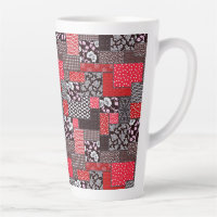 Motif de courtepointure florale patchwork rétro