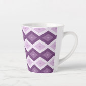 Tasse Latte Motif de diamant violet (Droite)