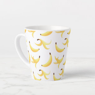 Tasse Latte Motif de fête drôle de jeux de mots sur la banane,