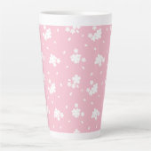 Tasse Latte Motif de fleurs de cerisiers de Sakura (Devant)