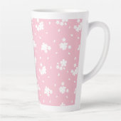 Tasse Latte Motif de fleurs de cerisiers de Sakura (Droite)