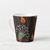 Tasse Latte Motif de fleurs sauvages (Angle gauche)