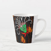 Tasse Latte Motif de fleurs sauvages (Droite)
