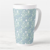 Tasse Latte Motif de fleurs sauvages (Angle droit)