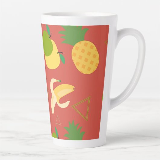 Tasse Latte Motif de fruits (Droite)