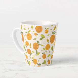 Tasse Latte Motif de fruits cuits à la chair