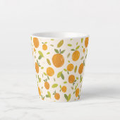 Tasse Latte Motif de fruits cuits à la chair (Devant)