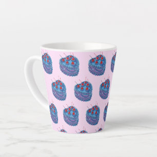 Tasse Latte Motif de gâteau au coeur mou