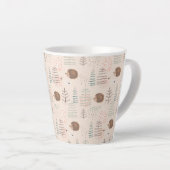 Tasse Latte Motif de hérisson de bois mignon (Angle droit)