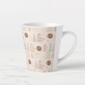 Tasse Latte Motif de hérisson de bois mignon (Droite)