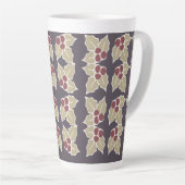 Tasse Latte Motif de houx (Angle droit)
