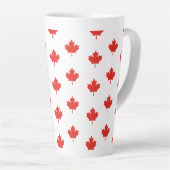 Tasse Latte Motif de l'emblème Feuille d'érable Canada-24105 (Angle droit)