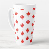 Tasse Latte Motif de l'emblème Feuille d'érable Canada-24105 (Angle gauche)