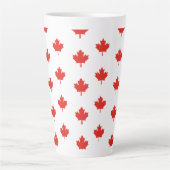 Tasse Latte Motif de l'emblème Feuille d'érable Canada-24105 (Devant)