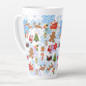Tasse Latte Motif de Noël (Angle gauche)