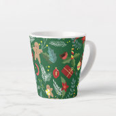 Tasse Latte Motif de Noël 5 (Angle droit)