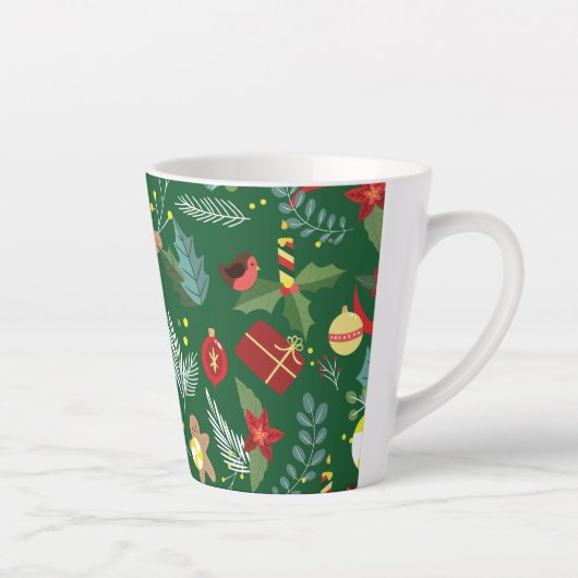 Tasse Latte Motif de Noël 5 (Droite)