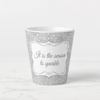 Tasse Latte Motif de Noël élégant personnalisé