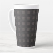Tasse Latte Motif de notes connecté 01 (Angle gauche)