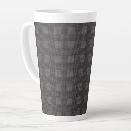 Tasse Latte Motif de notes connecté 01 (Angle gauche)
