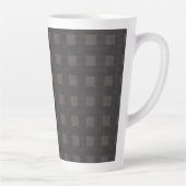Tasse Latte Motif de notes connecté 01 (Droite)