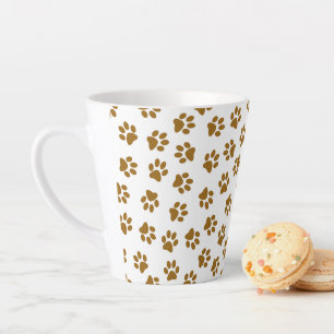 Tasse Latte Motif De Pailles, Pailles De Chien, Pailles D'Or O