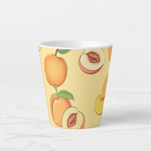 Tasse Latte Motif de pêche 7 (Devant)